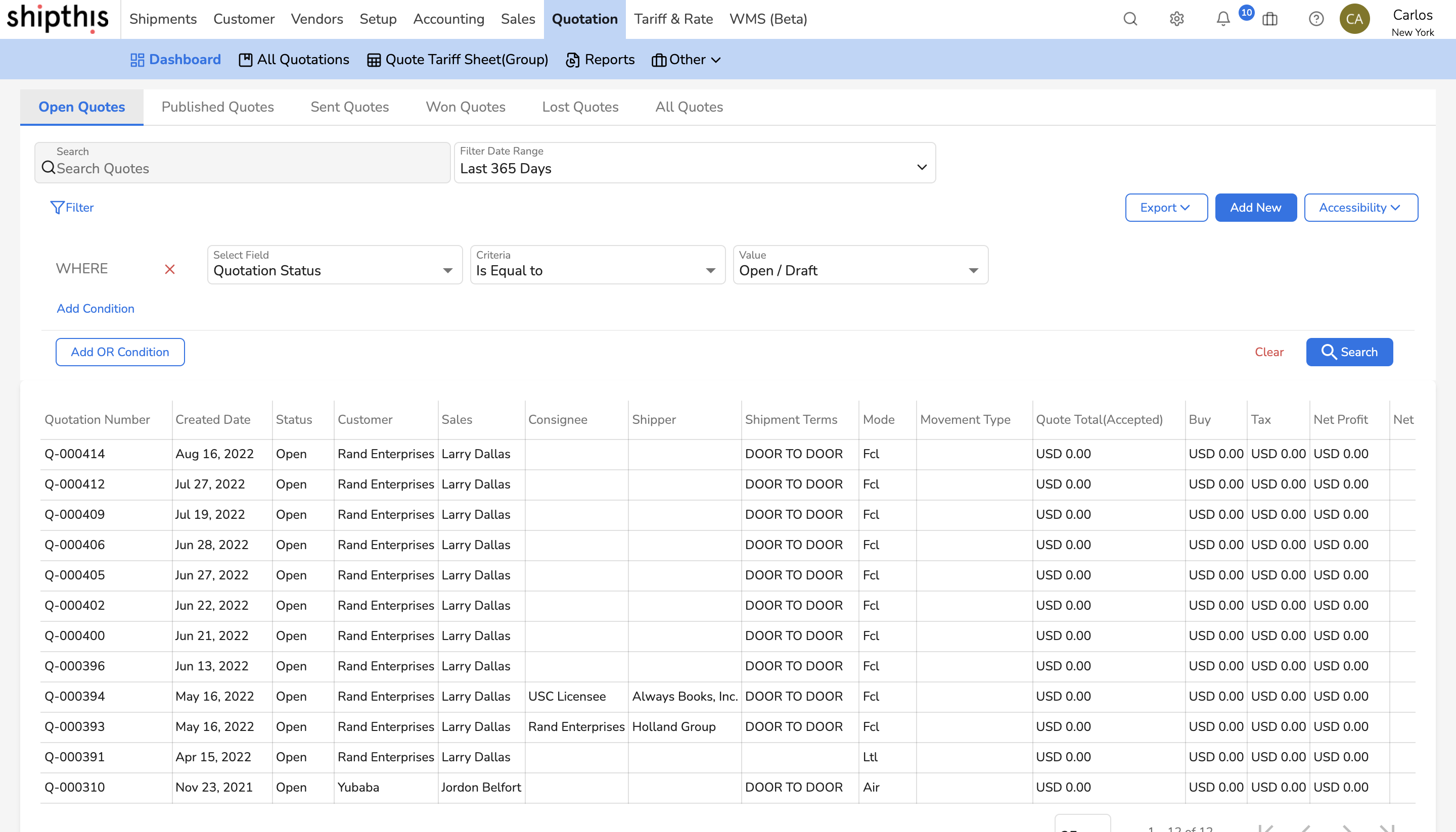Freight Software with Quote Management Shipthis